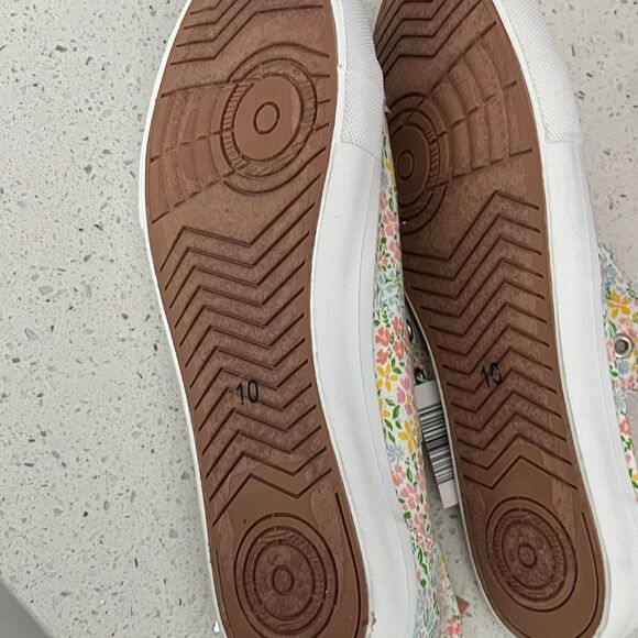Colorful Floral Slip on Sneakers SZ10 NWT No skid Soles - Picture 6 of 6